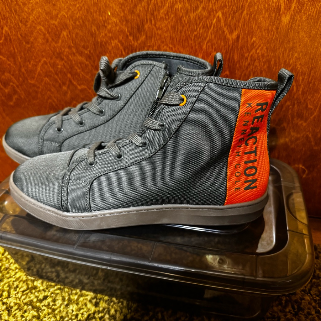 Kenneth Cole Reaction Kids Sneakers - Olive Green And Orange